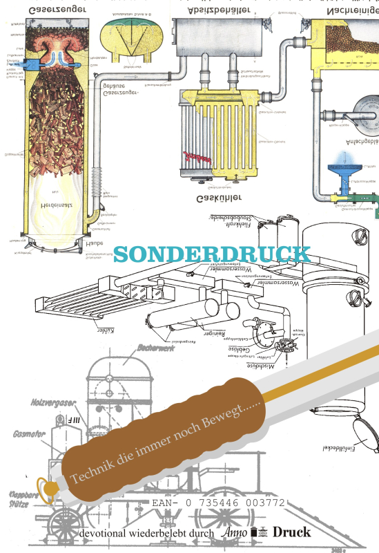 Annodruck Heft 01 Holzgas Pyrolyse Sauggas Fachheft Sonderdruck der ATZ von 1940 Technische Grundlagen, heimische Kraftstoffe.